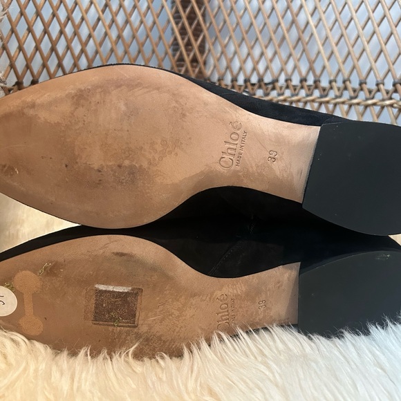 Brand New Chloe Women’s Black Suede Flat Ankle Boots - Never Worn - Picture 5 of 5